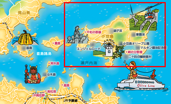 小豆島map